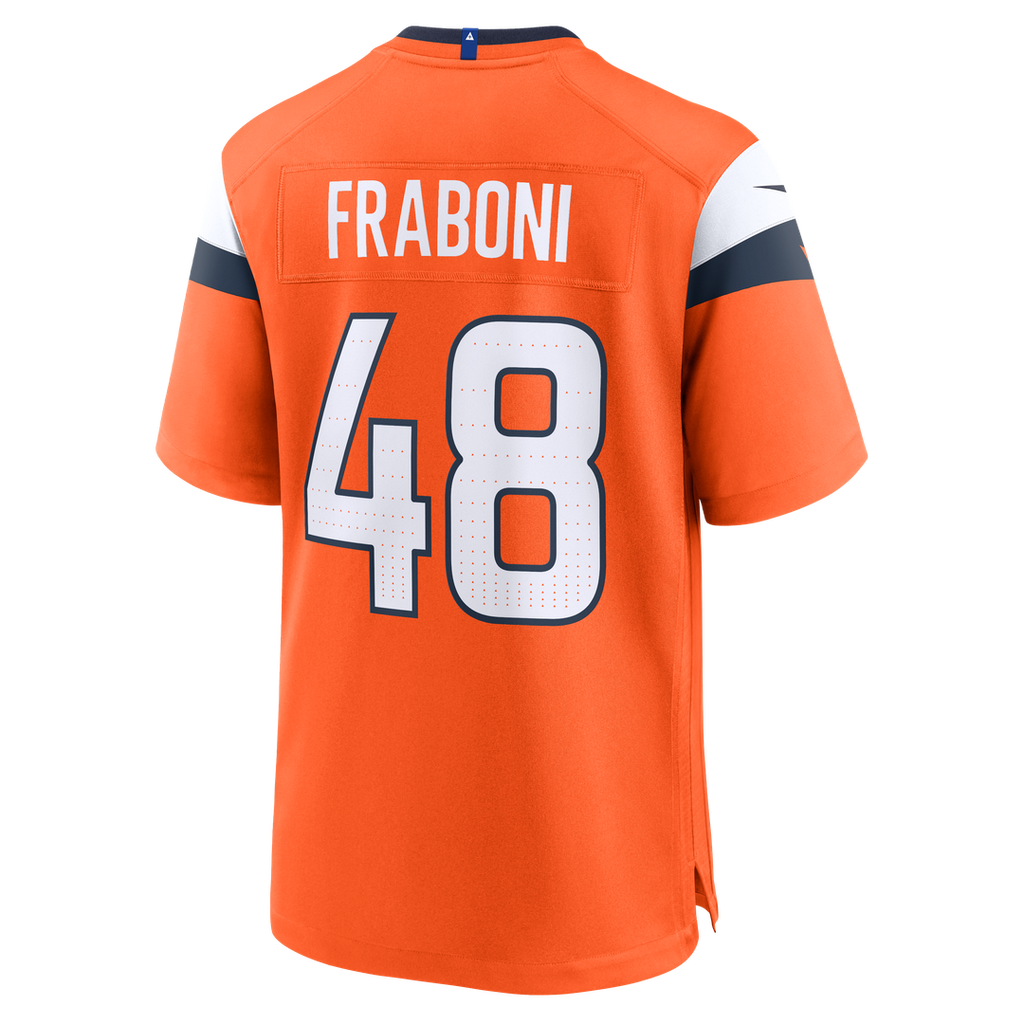 Mitchell Fraboni Denver Broncos Nike Team Game Official Jersey -  Orange