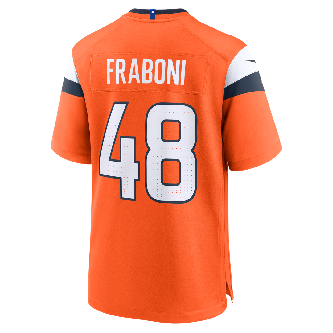 Mitchell Fraboni Denver Broncos Nike Team Game Official Jersey -  Orange