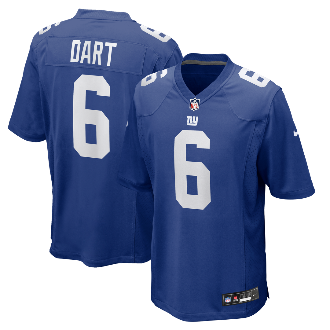 Jaxson Dart New York Giants Nike  Game Official Jersey - White