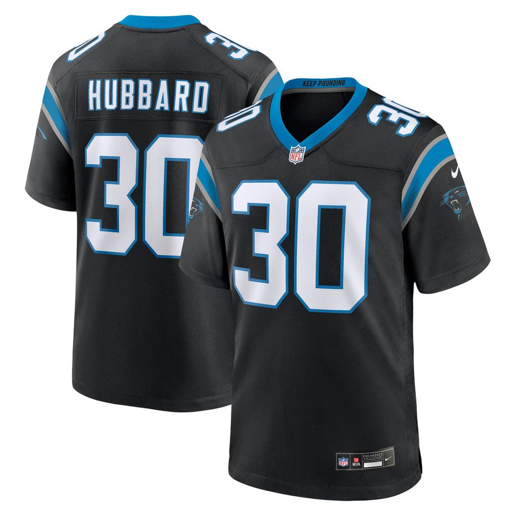 Chuba Hubbard Carolina Panthers Nike Team Game Official Jersey - Black
