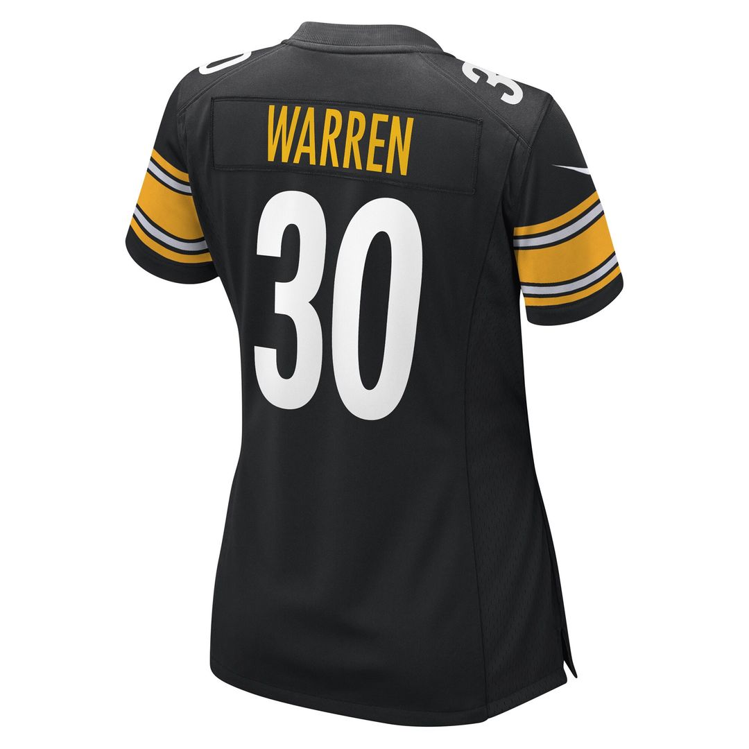 Jaylen Warren Pittsburgh Steelers Nike Women's Game Player Official Jersey - Black