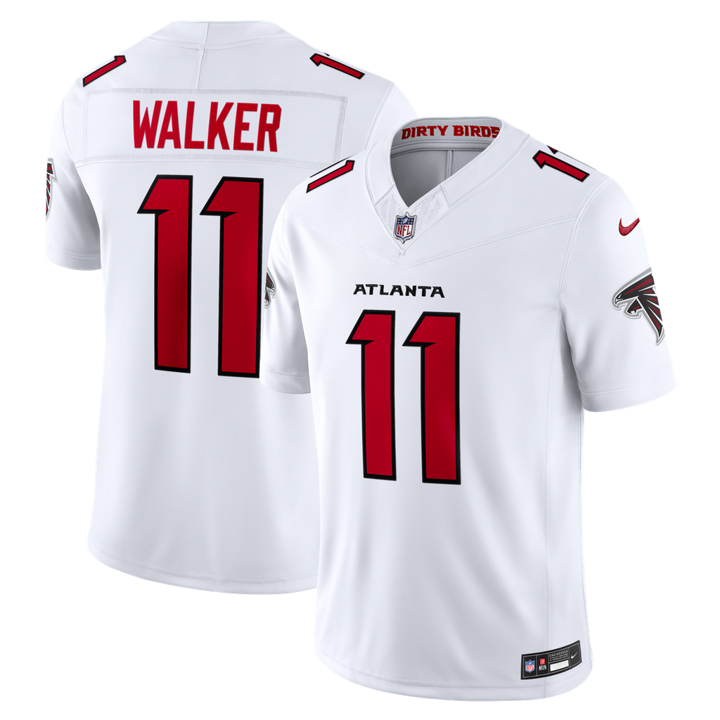 Jalon Walker Atlanta Falcons Nike Vapor F.U.S.E. Stitched Limited Official Jersey - White