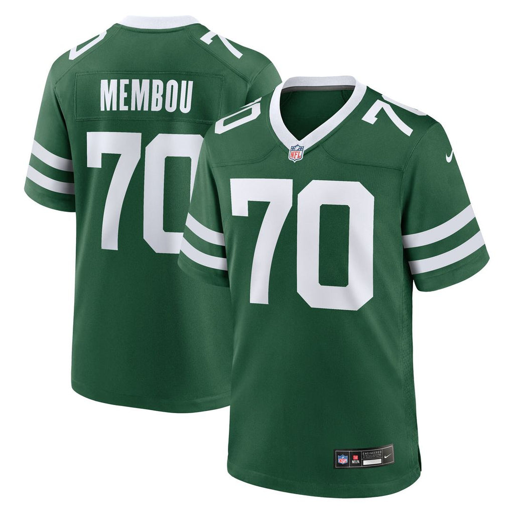 Armand Membou New York Jets Nike Team Game Official Jersey - Green