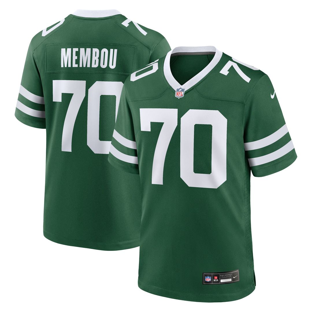 Armand Membou New York Jets Nike Team Game Official Jersey - Green