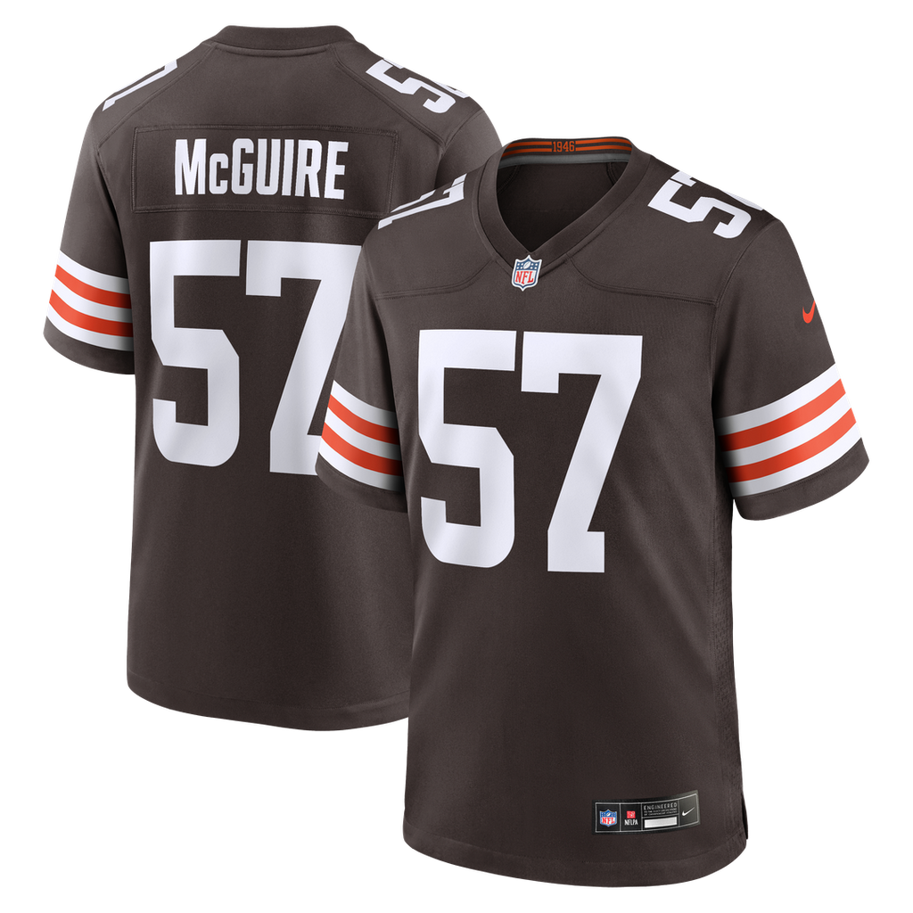 Isaiah McGuire Cleveland Browns Nike Team Game Jersey - Brown
