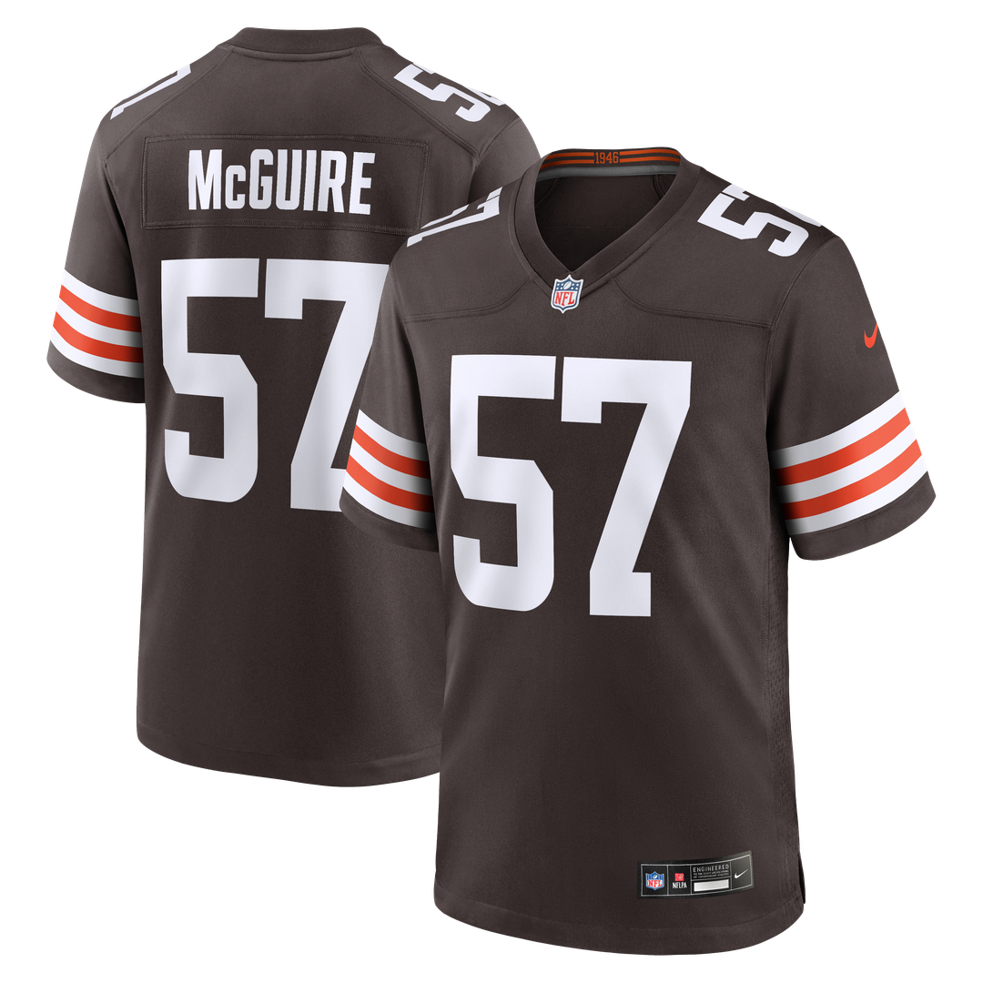 Isaiah McGuire Cleveland Browns Nike Team Game Jersey - Brown