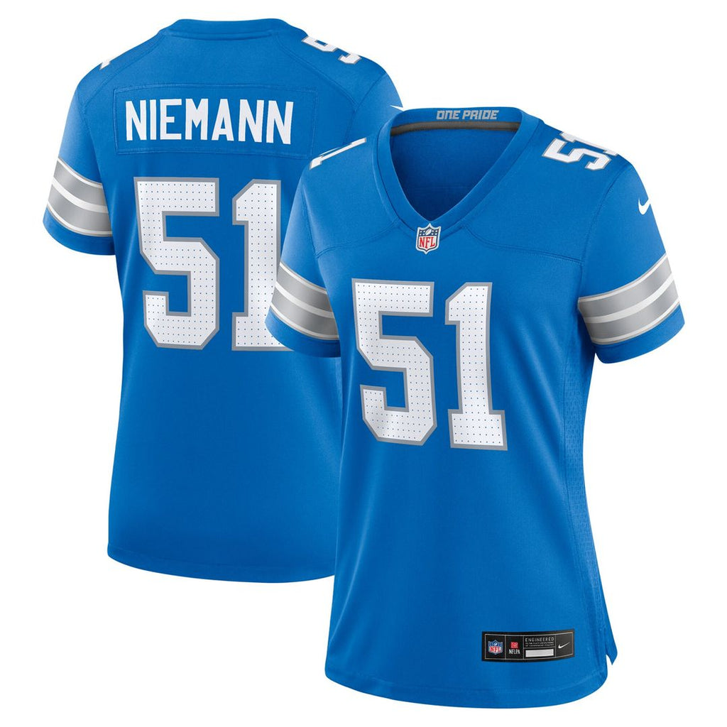 Ben Niemann Detroit Lions Nike Women's Team Game Official Jersey -  Blue