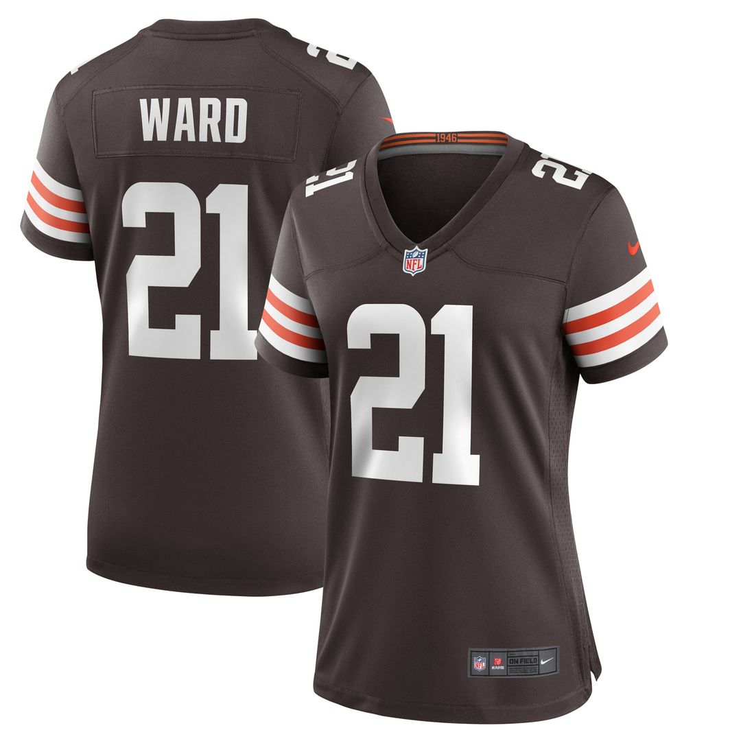 Denzel Ward Cleveland Browns Nike Women's Player Game Official Jersey - Brown