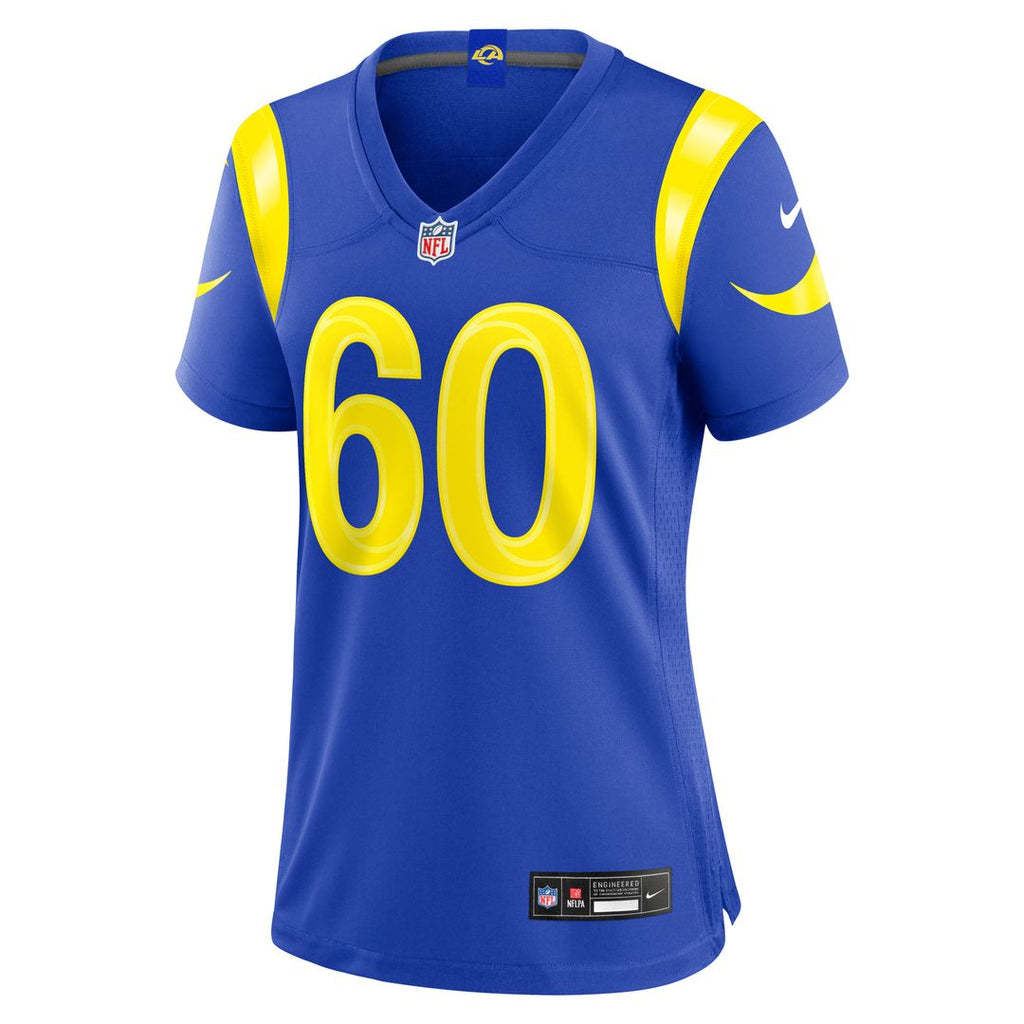 Wyatt Bowles Los Angeles Rams Nike Women's Team Game Official Jersey -  Royal