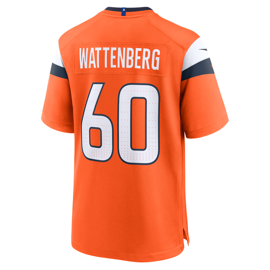 Luke Wattenberg Denver Broncos Nike Team Game Official Jersey -  Orange