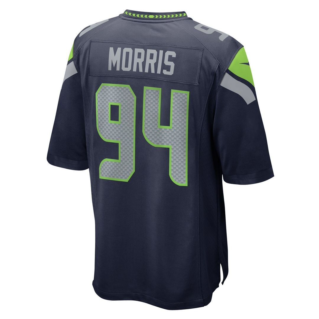 Mike Morris Seattle Seahawks Nike  Game Official Jersey -  College Navy