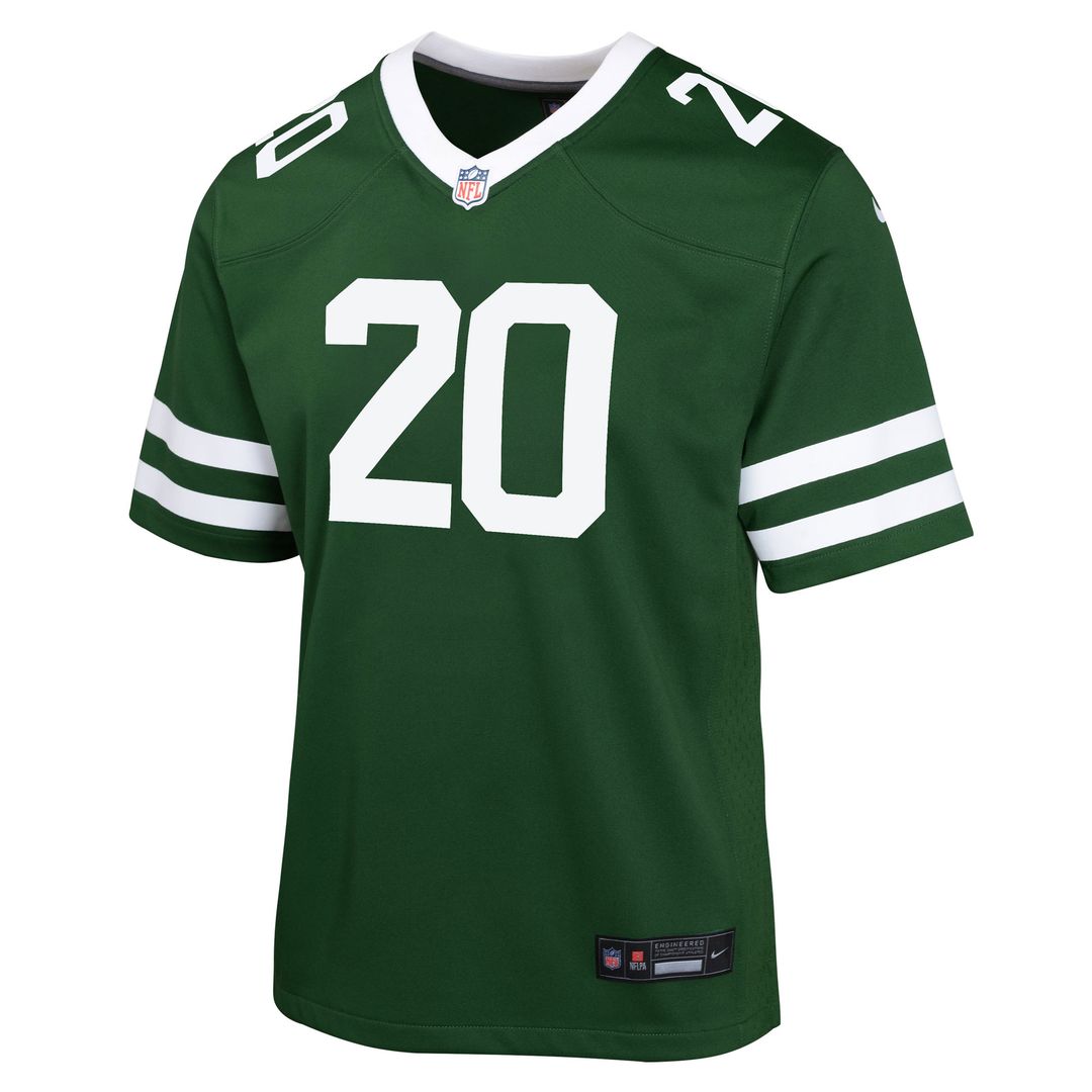 Breece Hall New York Jets Nike Youth Game Official Jersey - Black