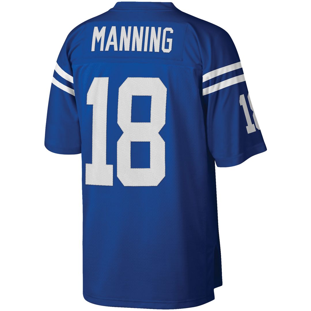 Peyton Manning Indianapolis Colts Mitchell & Ness Big & Tall 1998 Retired Player Replica Official Jersey - Royal