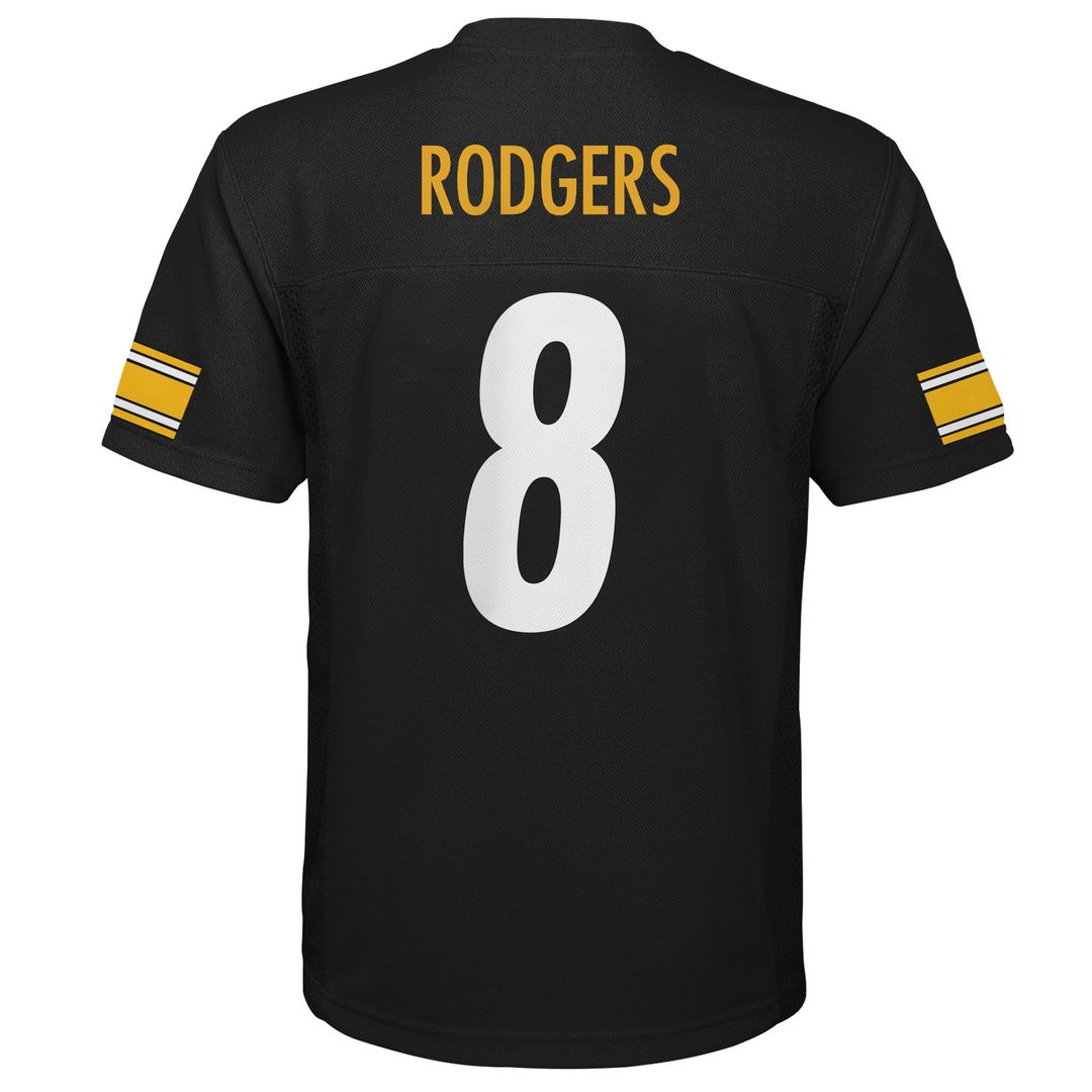Aaron Rodgers Pittsburgh Steelers Outerstuff Preschool Replica Player Official Jersey - Black