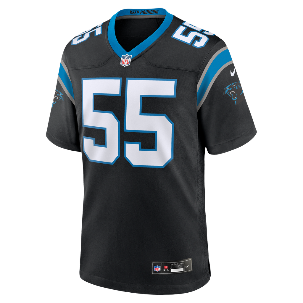 Devin Lloyd Carolina Panthers Nike Team Game Official Jersey - Black