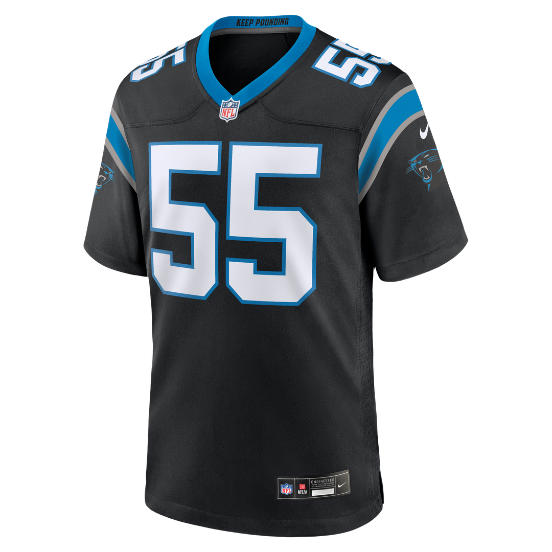 Devin Lloyd Carolina Panthers Nike Team Game Official Jersey - Black
