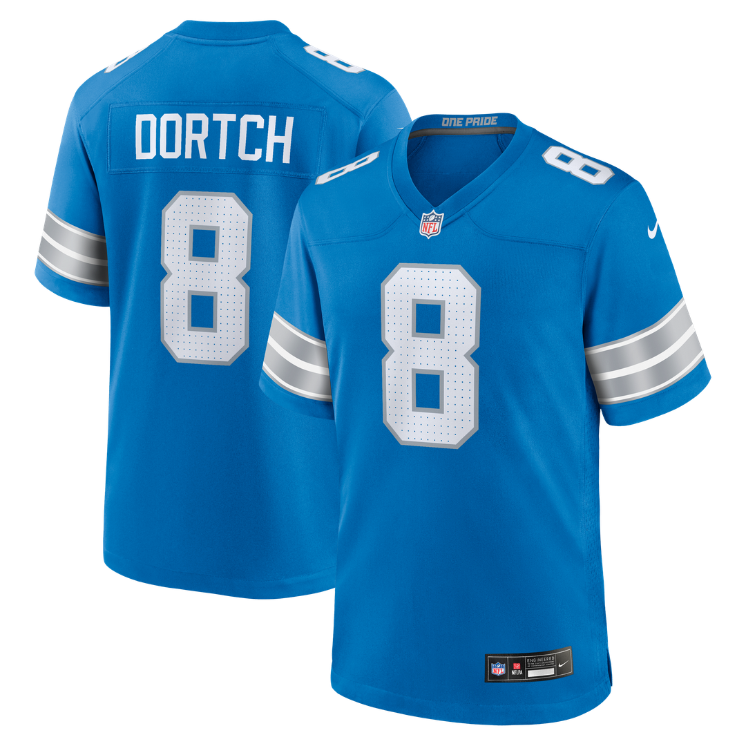 Greg Dortch Detroit Lions Nike Team Game Jersey - Blue