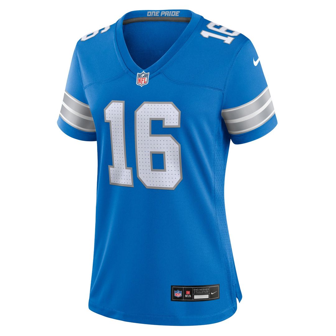 Jared Goff Detroit Lions Nike Women's Game Official Jersey - Blue