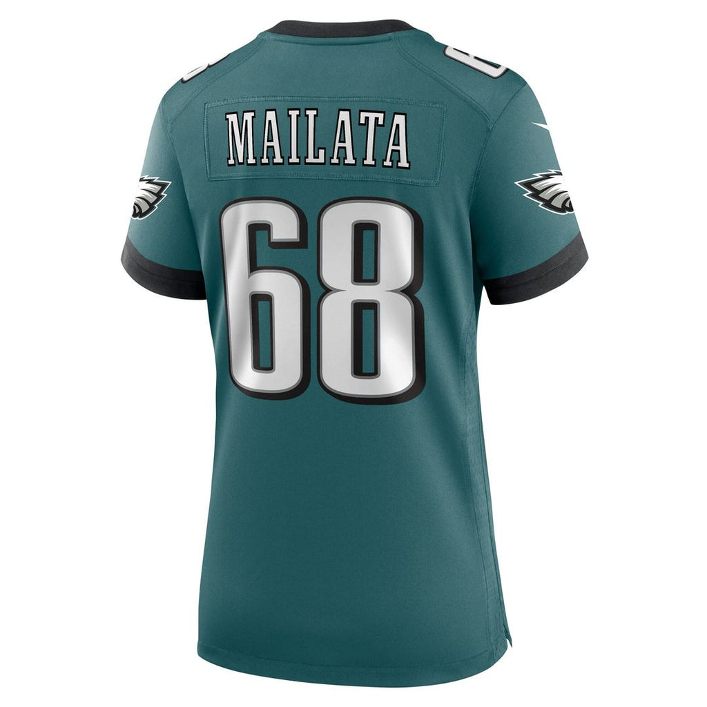 Jordan Mailata Philadelphia Eagles Nike Women's Team Game Official Jersey - Midnight Green