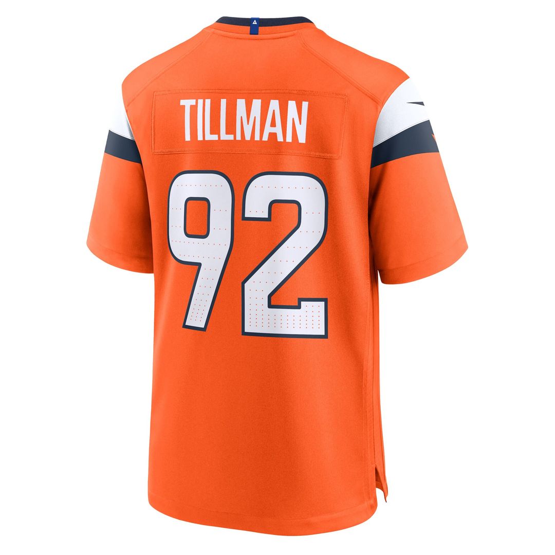 Dondrea Tillman Denver Broncos Nike Team Game Official Jersey -  Orange