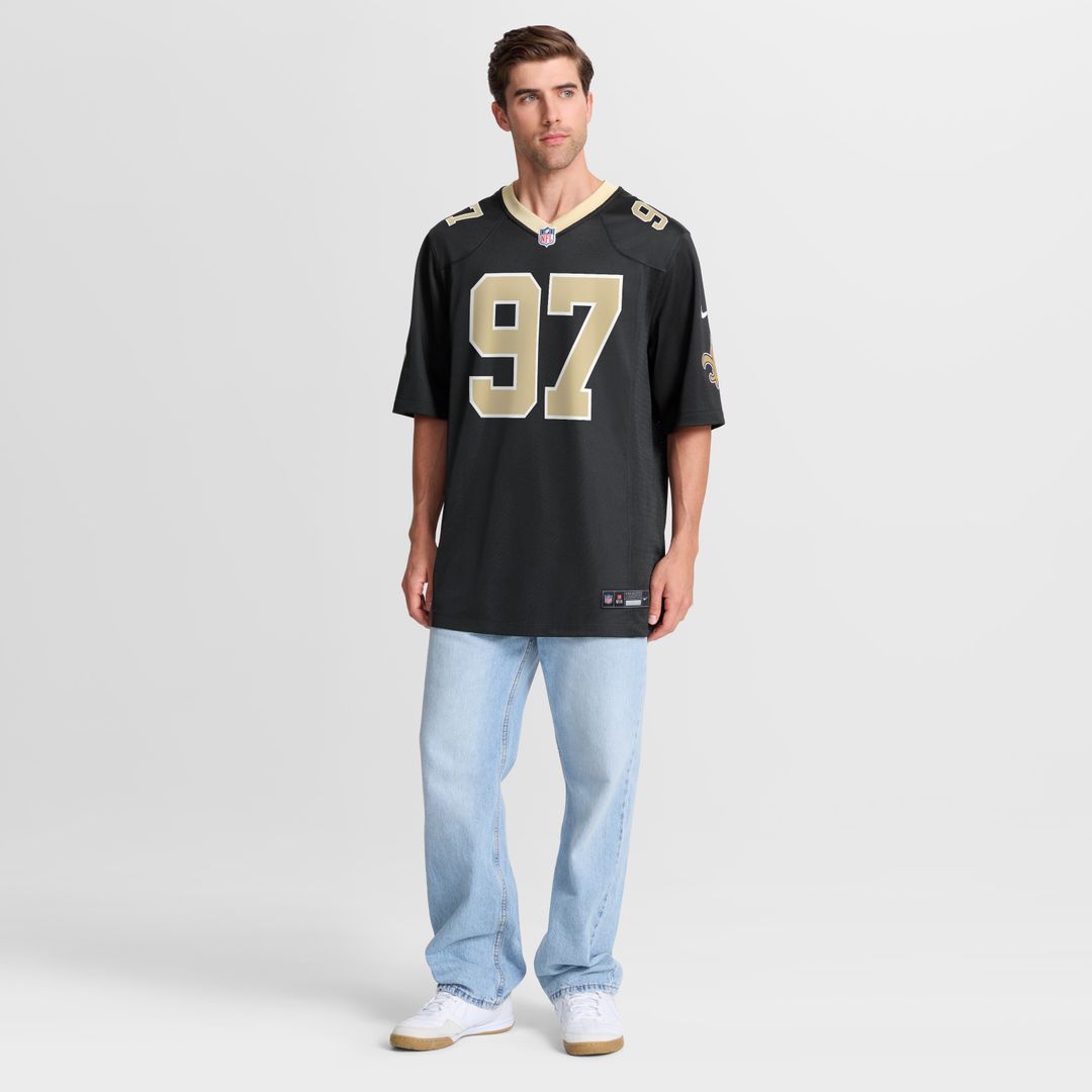 Khristian Boyd New Orleans Saints Nike  Game Official Jersey -  Black