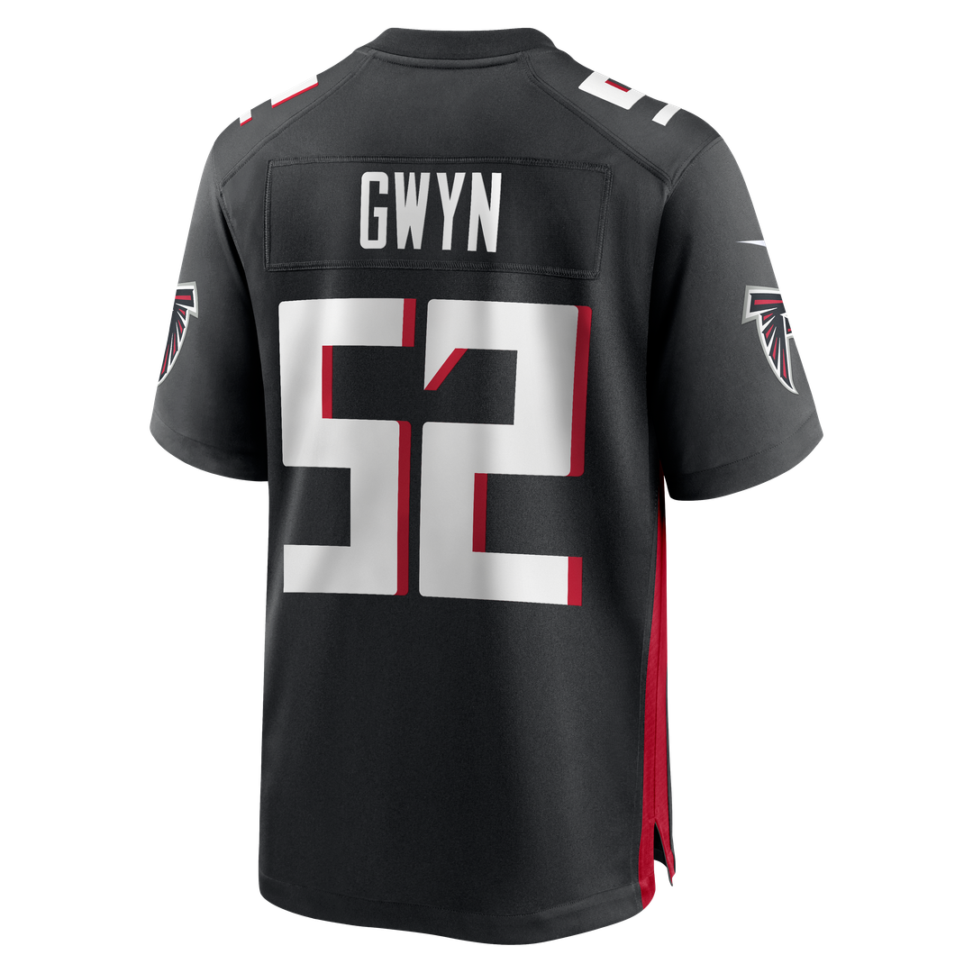 Jovaughn Gwyn Atlanta Falcons Nike Team Game Official Jersey -  Black