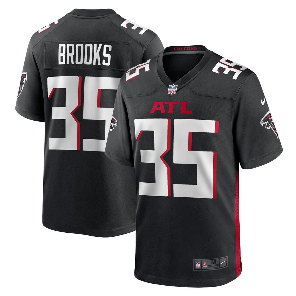 Natrone Brooks Atlanta Falcons Nike Team Game Official Jersey -  Black