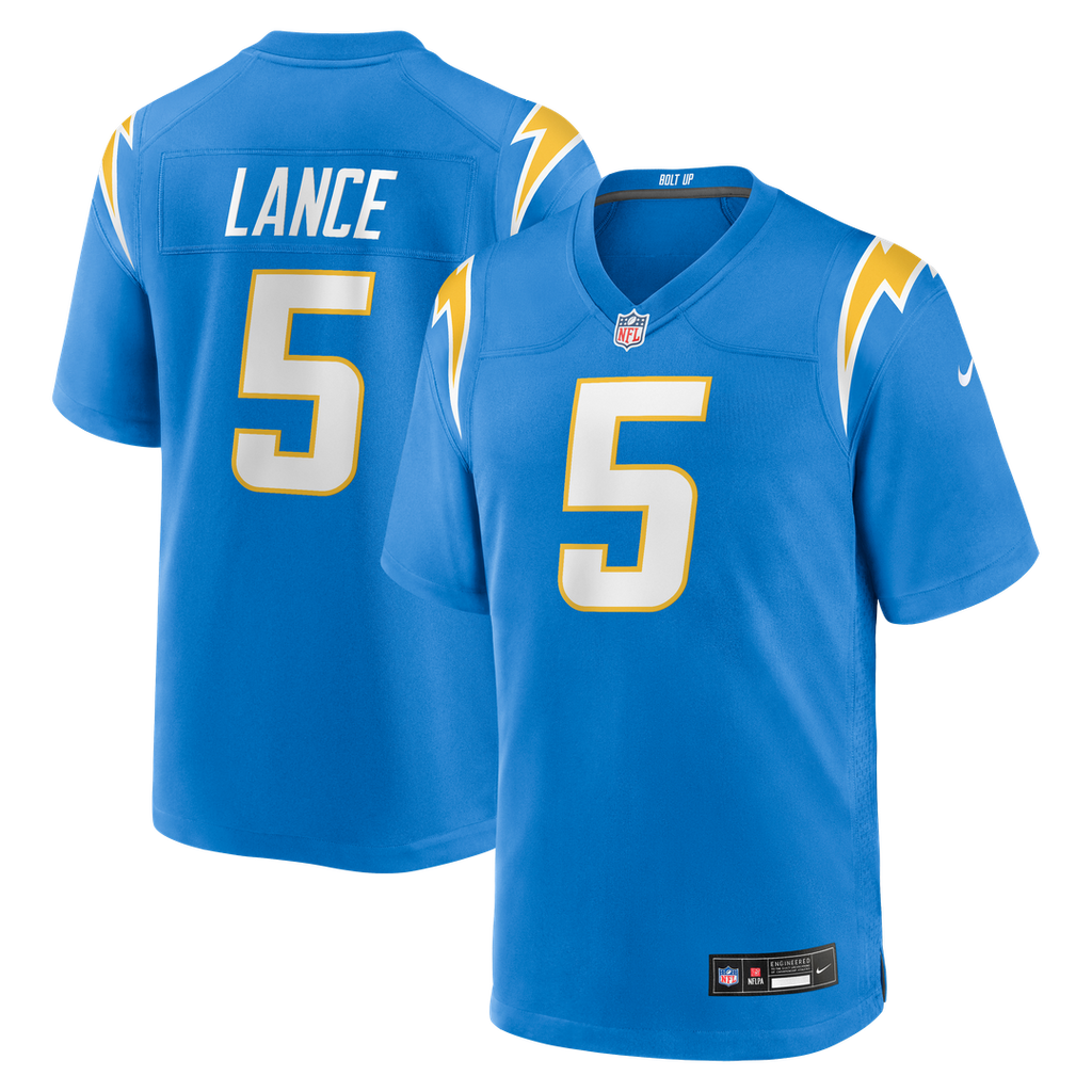 Trey Lance Los Angeles Chargers Nike Team Game Official Jersey -  Powder Blue