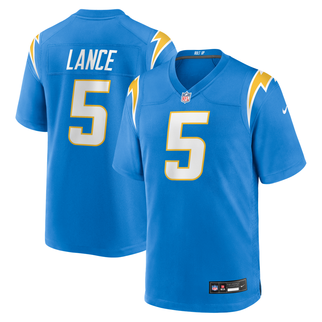 Trey Lance Los Angeles Chargers Nike Team Game Official Jersey -  Powder Blue