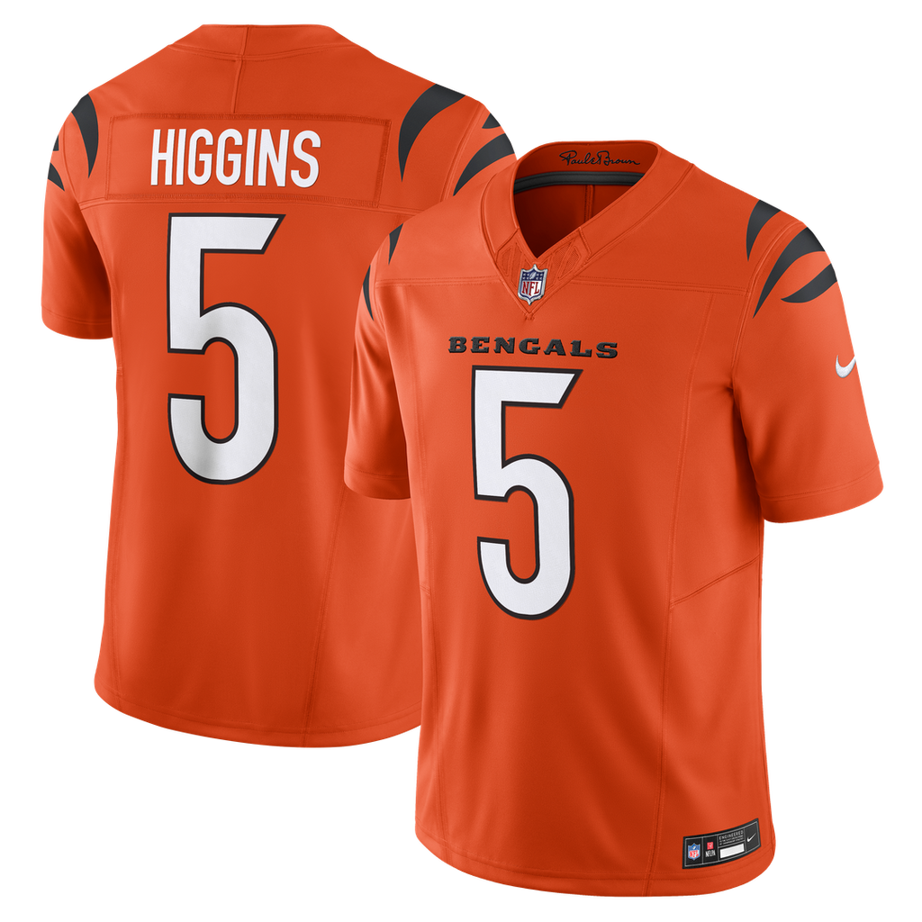 Tee Higgins Cincinnati Bengals Nike Vapor F.U.S.E. Limited Official Jersey - Orange