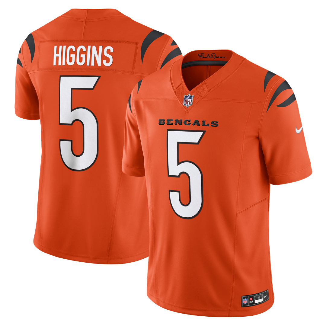 Tee Higgins Cincinnati Bengals Nike Vapor F.U.S.E. Limited Official Jersey - Orange