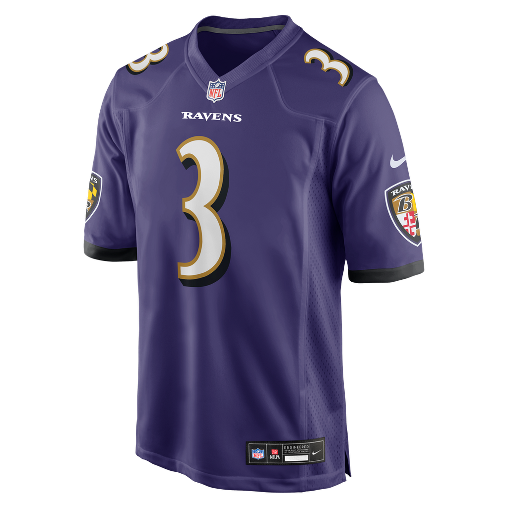 Chidobe Awuzie Baltimore Ravens Nike Team Game Official Jersey -  Purple