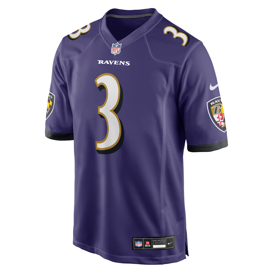 Chidobe Awuzie Baltimore Ravens Nike Team Game Official Jersey -  Purple