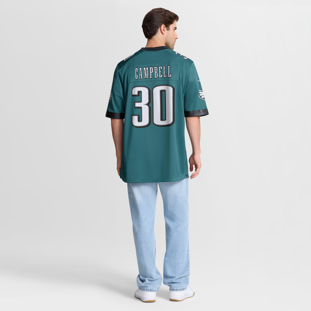 Jihaad Campbell Philadelphia Eagles Nike Game Player Official Jersey - Green