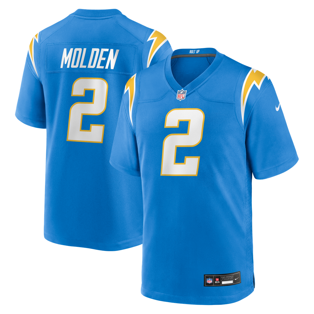 Elijah Molden Los Angeles Chargers Nike Team Game Jersey - Powder Blue