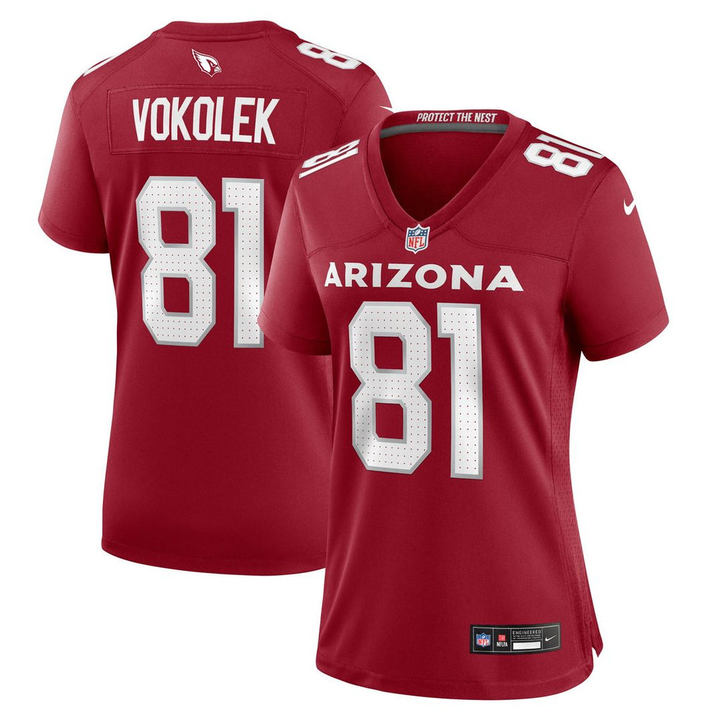 Travis Vokolek Arizona Cardinals Nike Women's  Game Official Jersey -  Cardinal