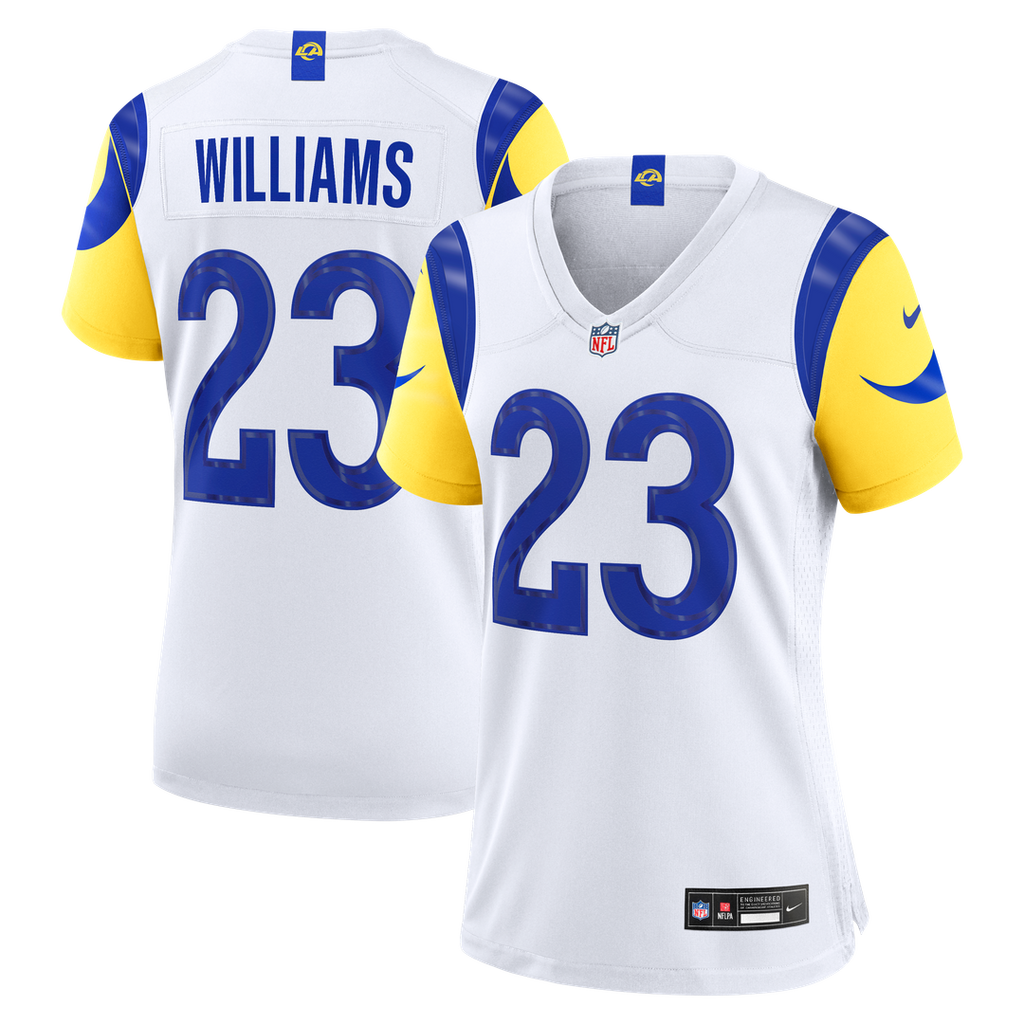 Kyren Williams Los Angeles Rams Nike Women's Game Official Jersey - White