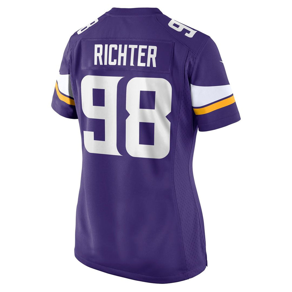 Bo Richter Minnesota Vikings Nike Women's Team Game Official Jersey -  Purple