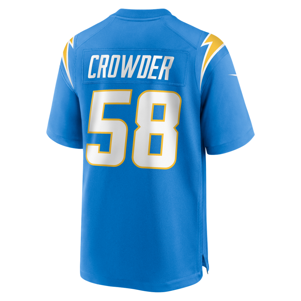 Tae Crowder Los Angeles Chargers Nike Team Game Official Jersey - Powder Blue