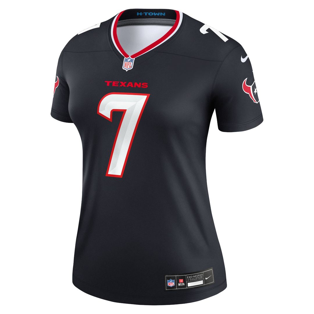 C.J. Stroud Houston Texans Nike Women's Legend Player Performance Top - Navy