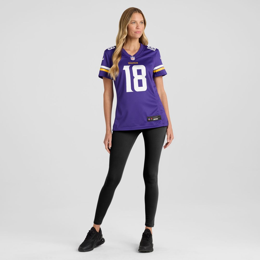 Justin Jefferson Minnesota Vikings Nike Women's Game Official Jersey - Purple
