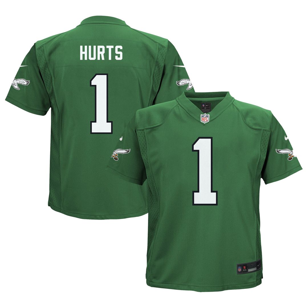 Jalen Hurts Philadelphia Eagles Nike Toddler Game Official Jersey - Midnight Green