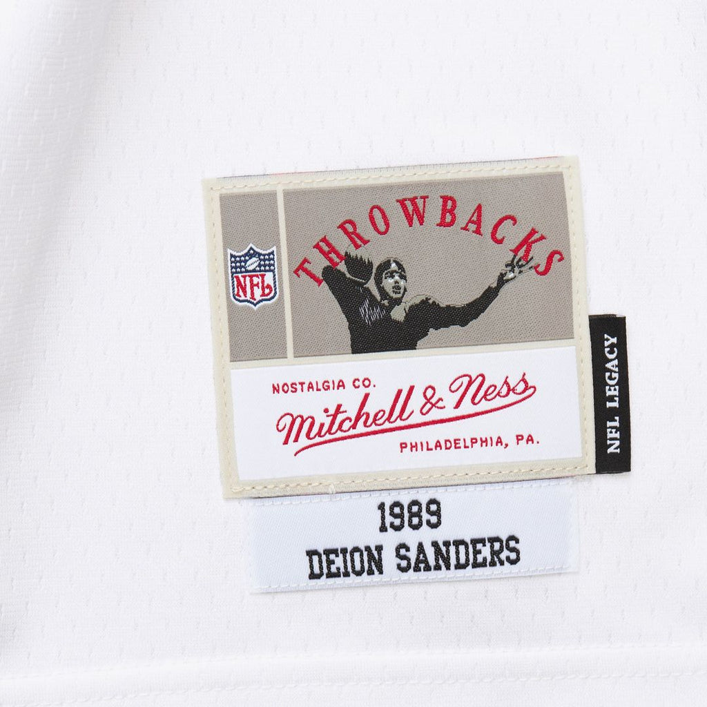 Deion Sanders Atlanta Falcons Mitchell & Ness 1989 Legacy Replica Official Jersey - White