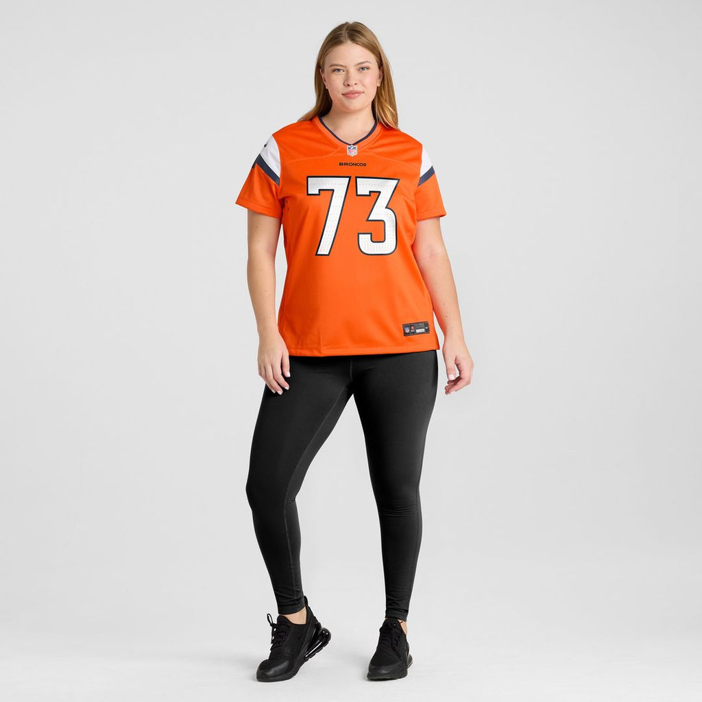 Frank Crum Denver Broncos Nike Women's Team Game Jersey - Orange
