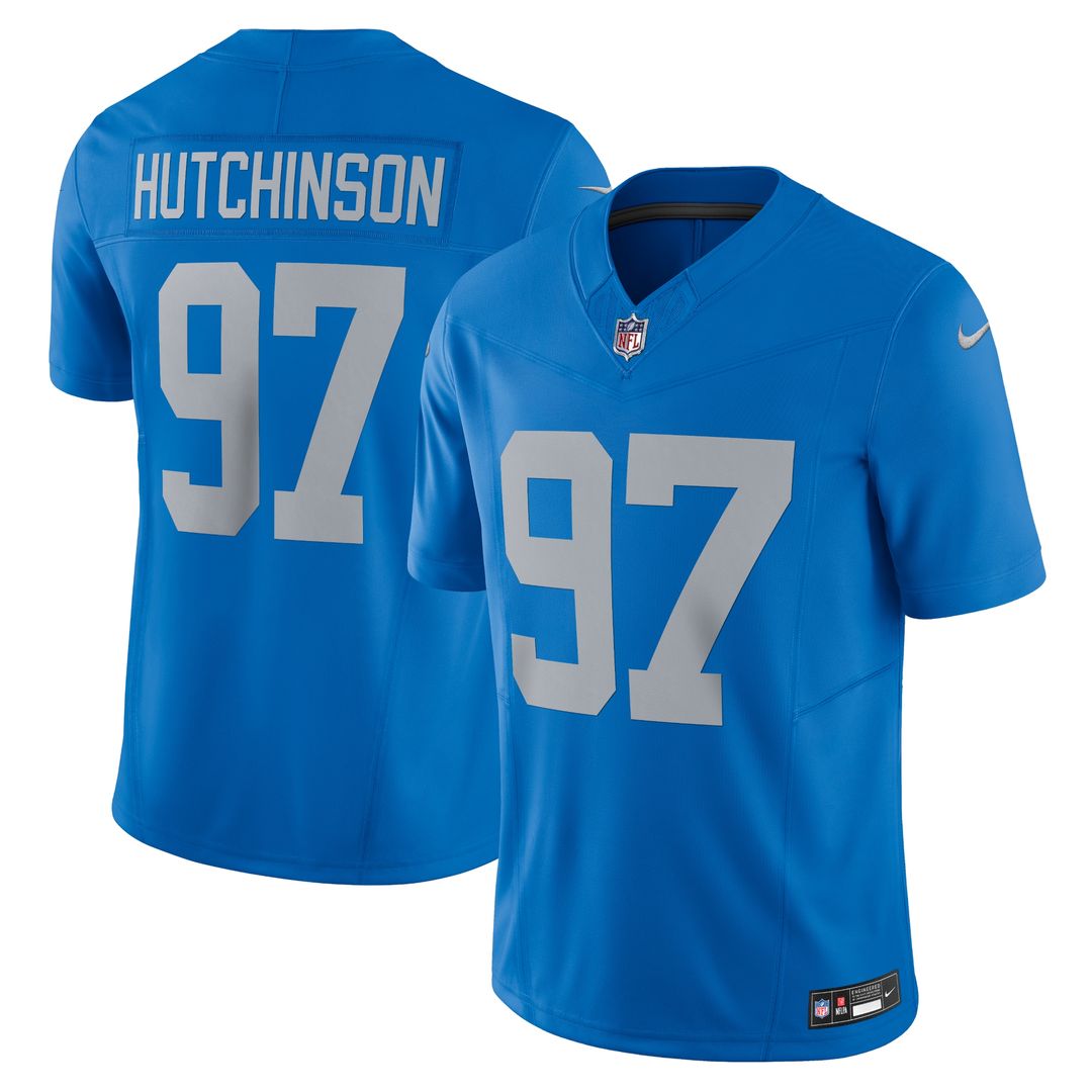 Aidan Hutchinson Detroit Lions Nike 2nd Alternate Vapor F.U.S.E. Limited Official Jersey - Black