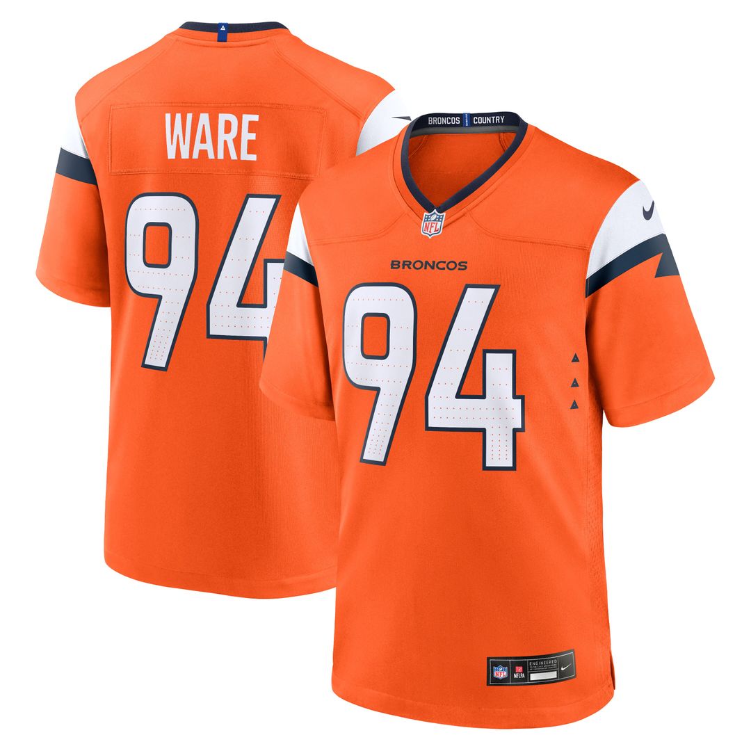 DeMarcus Ware Denver Broncos Nike Team Retired Game Official Jersey -  Orange