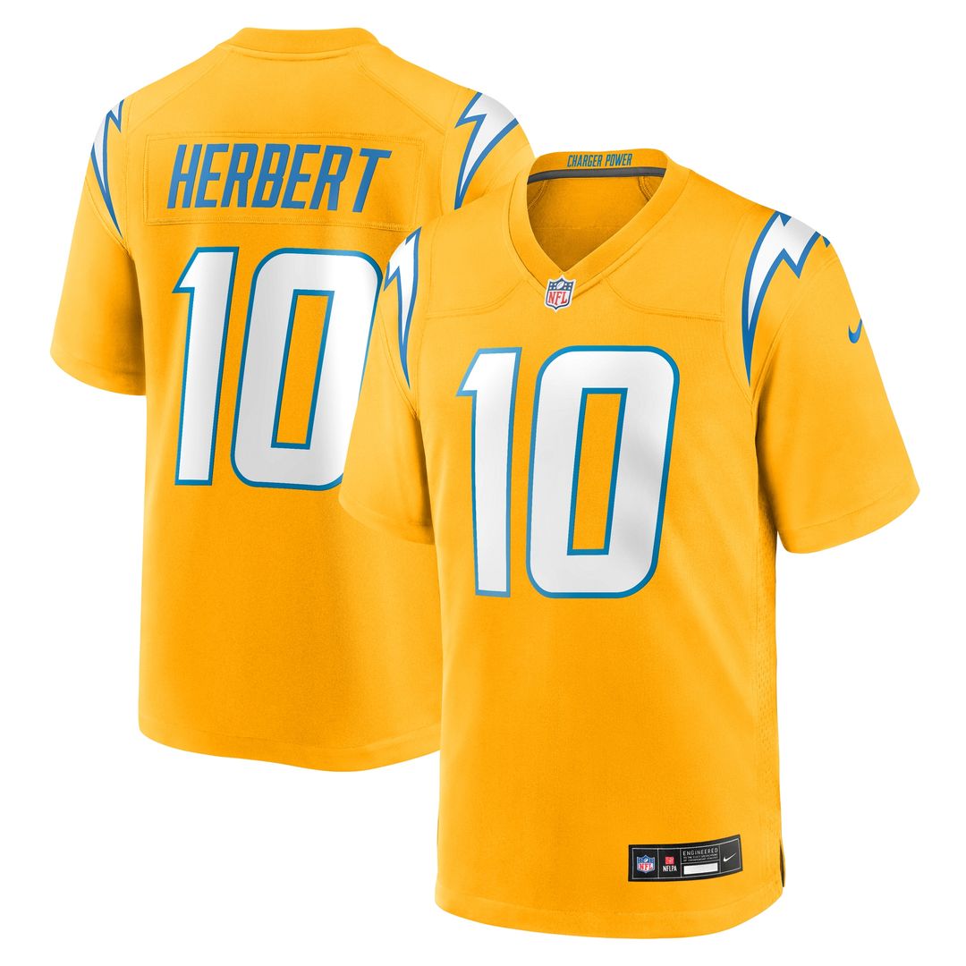 Justin Herbert Los Angeles Chargers Nike Alternate Super Chargers Game Player Jersey - Navy