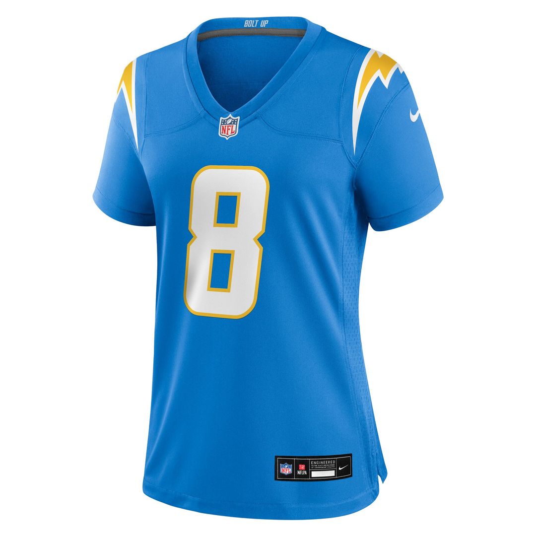 Omarion Hampton Los Angeles Chargers Nike Women's Team Game Official Jersey -  Powder Blue