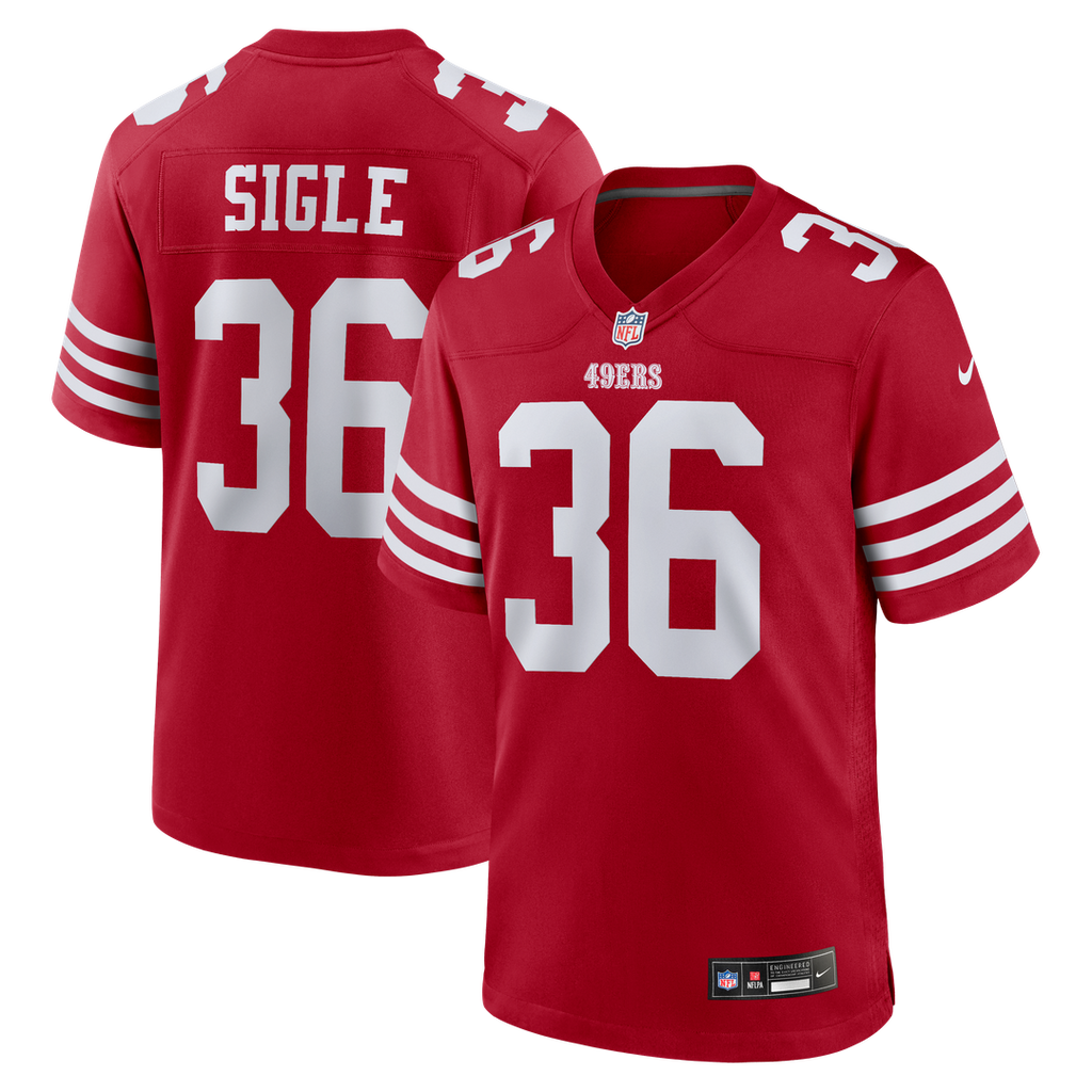 Marques Sigle San Francisco 49ers Nike Team Game Official Jersey -  Scarlet