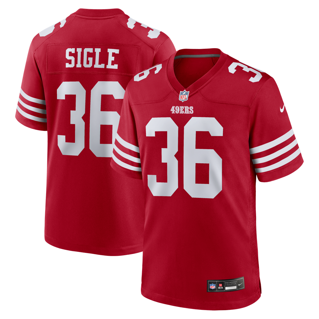 Marques Sigle San Francisco 49ers Nike Team Game Official Jersey -  Scarlet